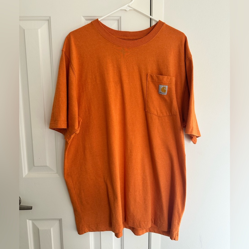 Carhartt Men's Short Sleeve Tee in Vibrant Orange